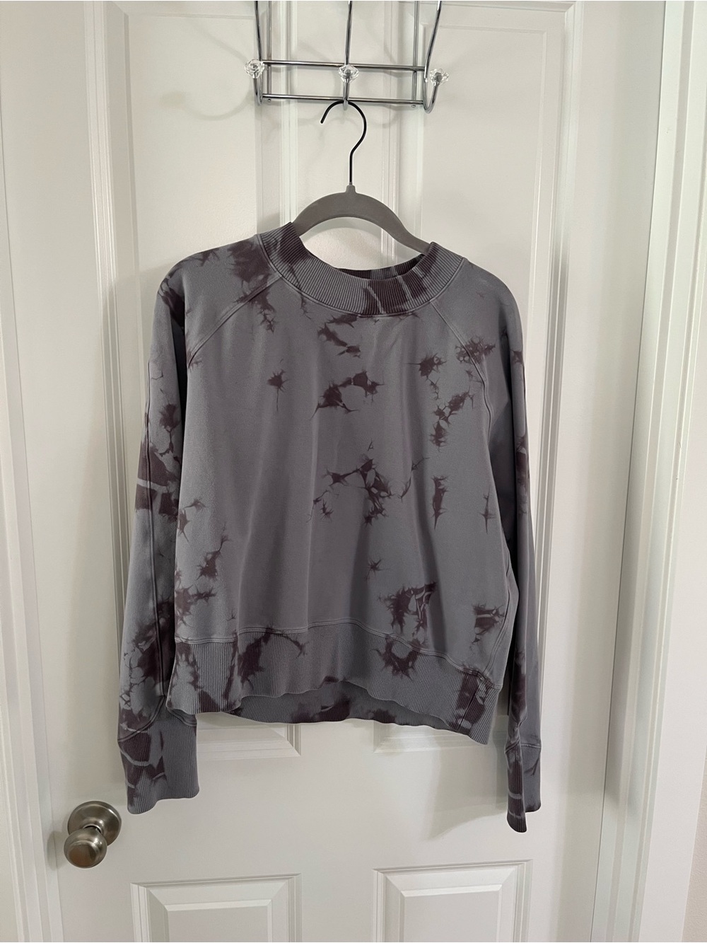 lululemon athletica Gray Tie-Dye Crewneck Sweatshirt